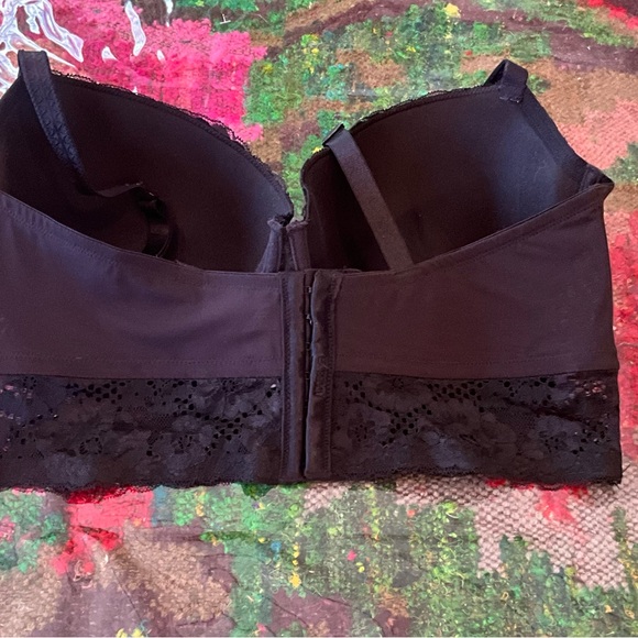 Adored by Adore Me Payal Longline Underwire Floral Lace Demi Cup Bra 40DD - Picture 2 of 11